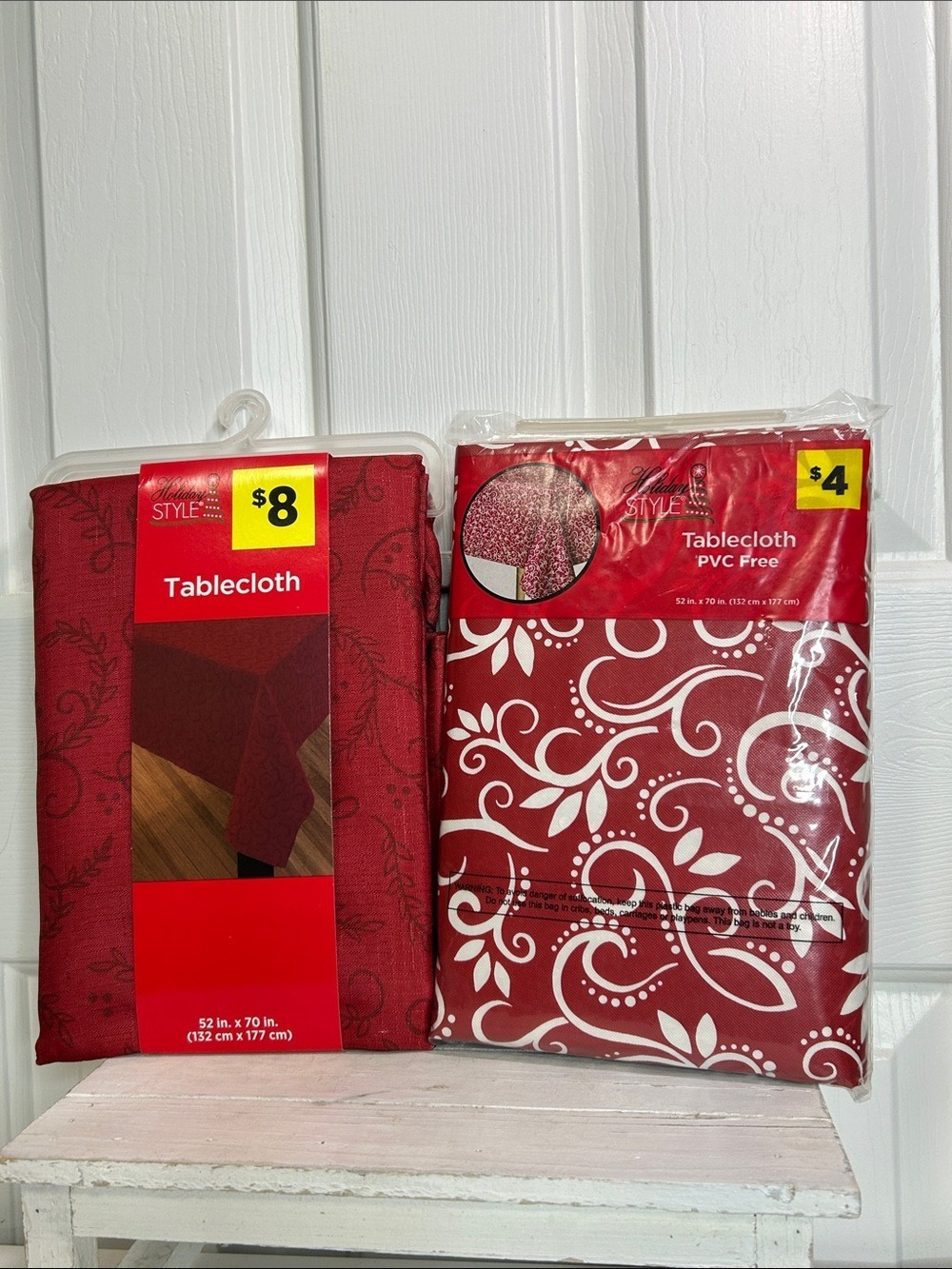 Holiday Tablecloth Set - 52”x70”